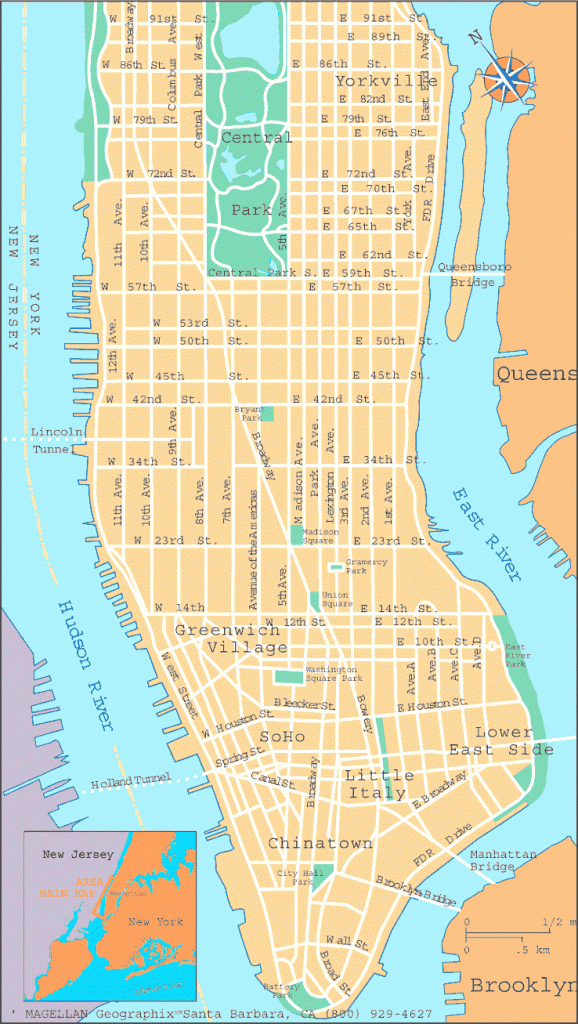 Printable New York Tourist Map Pdf