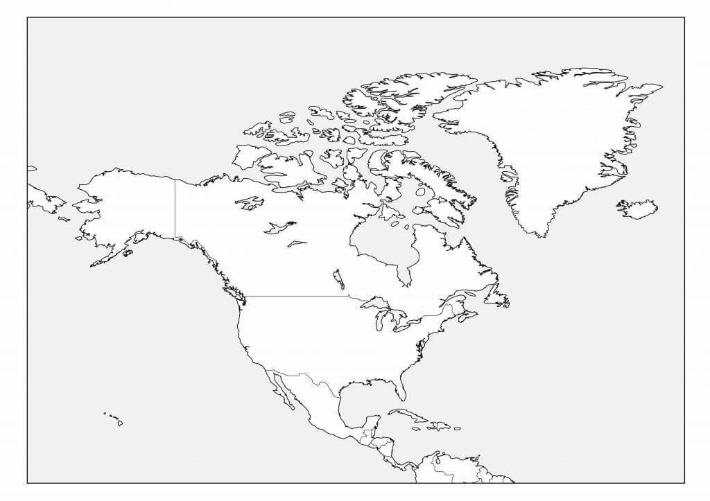 Printable North America Map 6 Free Download And Print For You