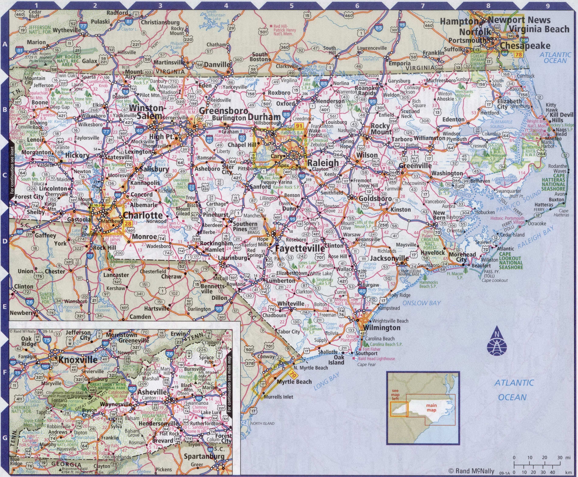 Printable North Carolina Map With Cities And Towns Plan Your Year Easily