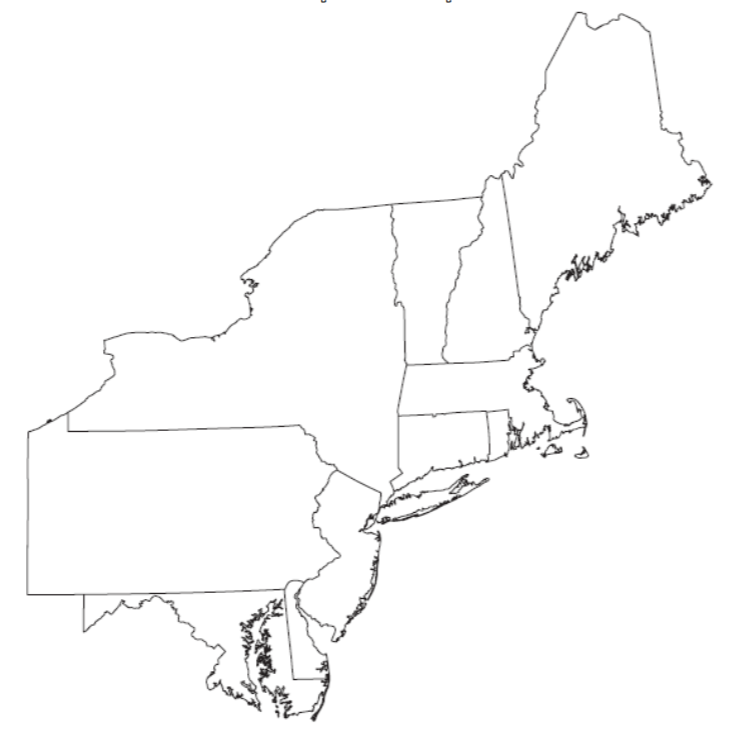Printable Northeast States And Capitals Map