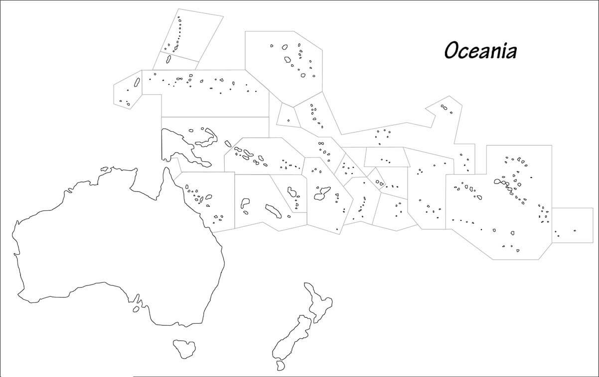Printable Oceania Map 3 Free Download And Print For You 