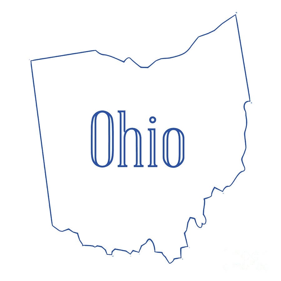 Printable Ohio Map PrintableLib Printable Ohio Map PrintableLib