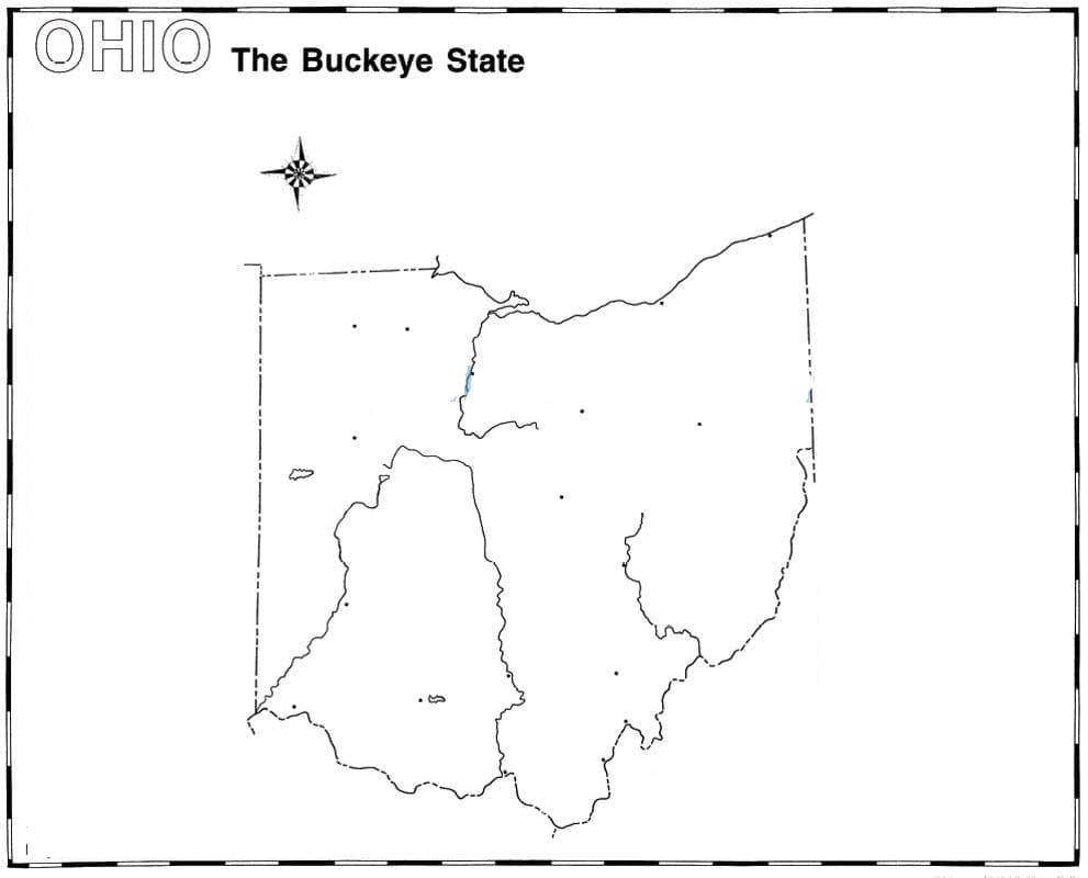 Printable Ohio On A Map Free Download And Print For You 