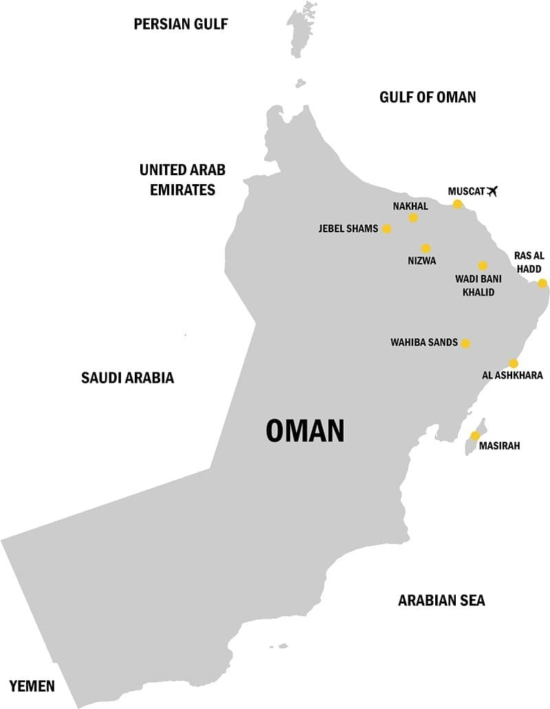 Printable Oman City Map Free Download And Print For You 