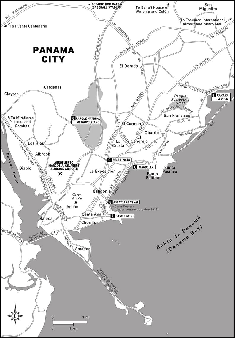 Printable Panama City Map Free Download And Print For You