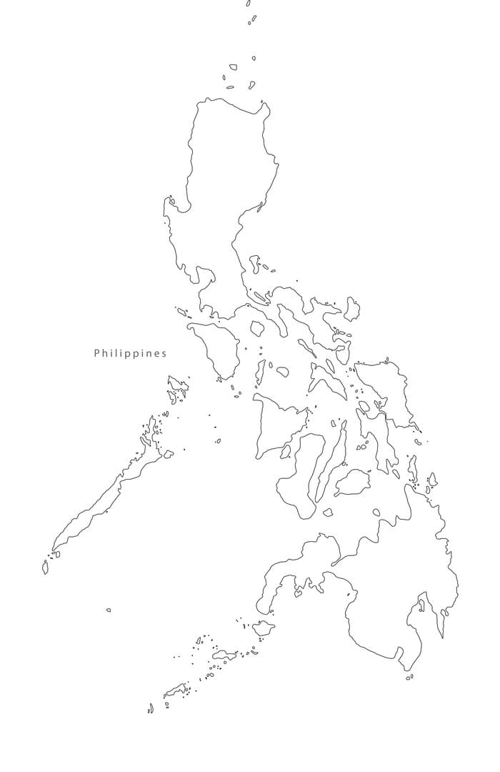 Printable Philippines Map Outline Free Download And Print For You 