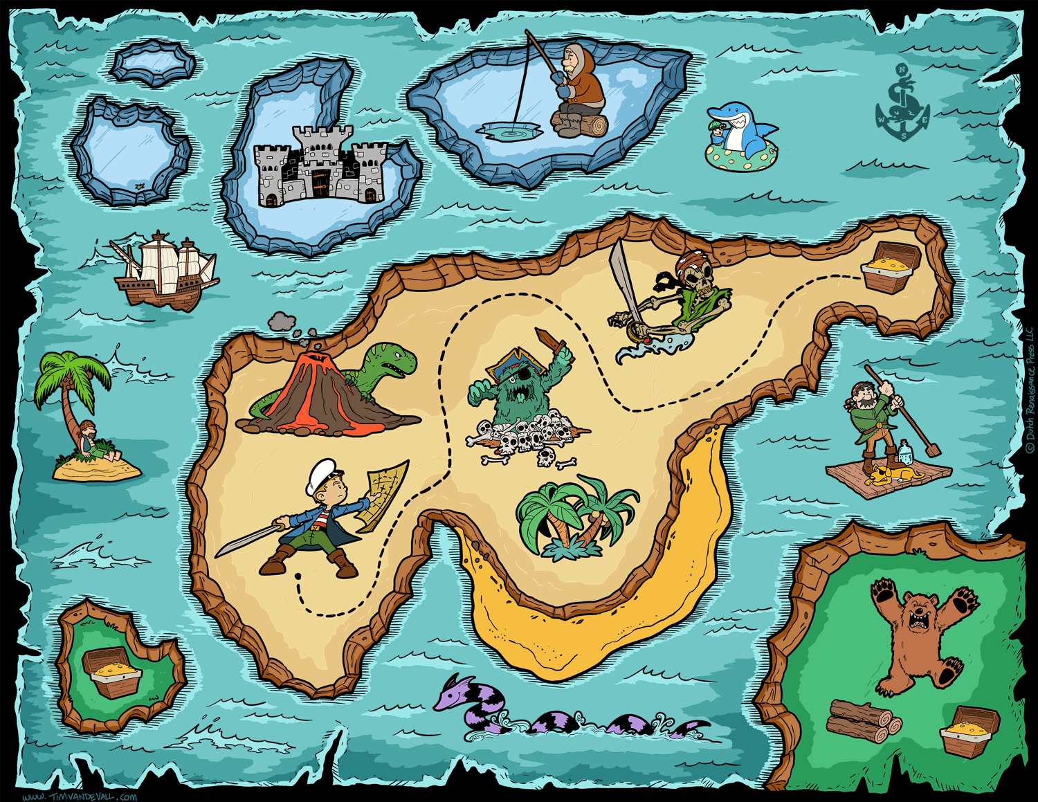 Printable Pirate Treasure Map
