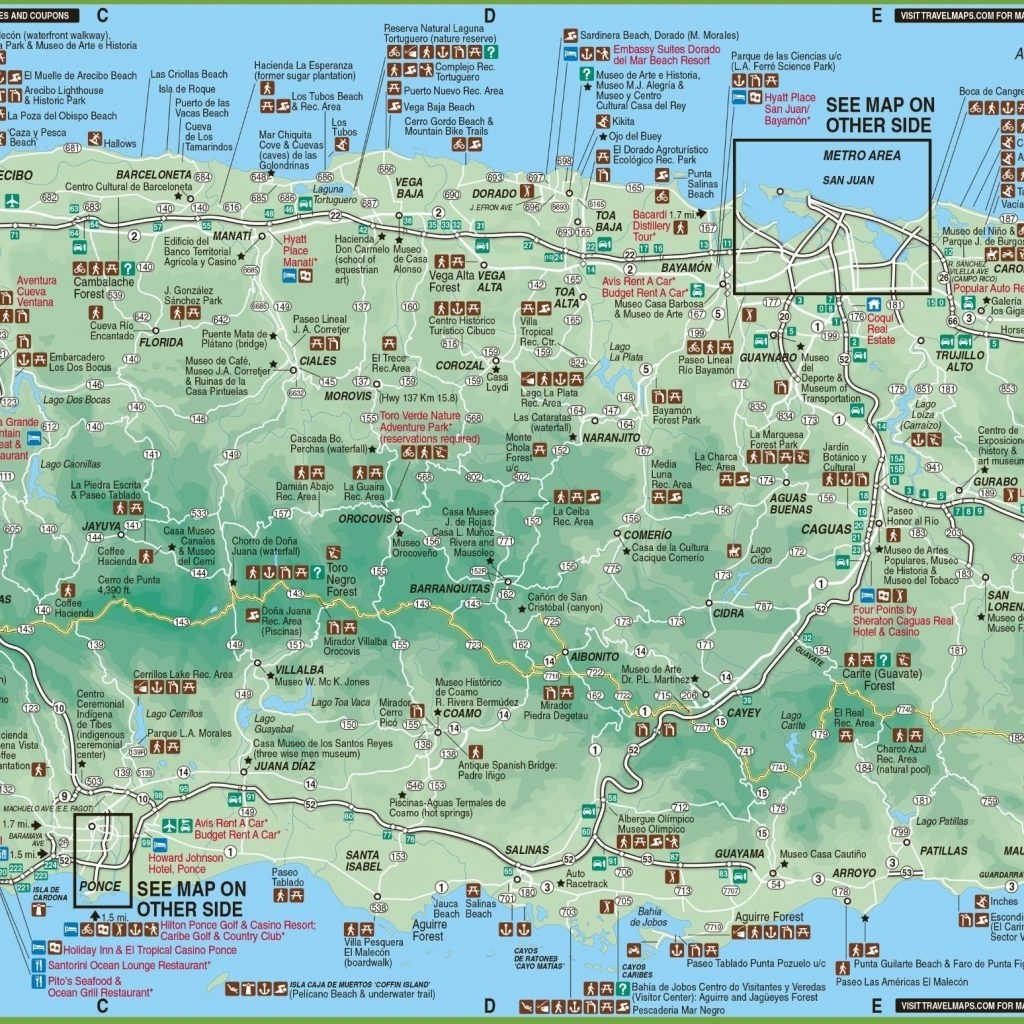 Printable Puerto Rico Road Map