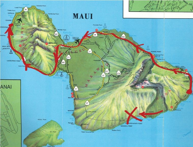 Printable Road To Hana Map With Mile Markers Plan Your Year Easily 
