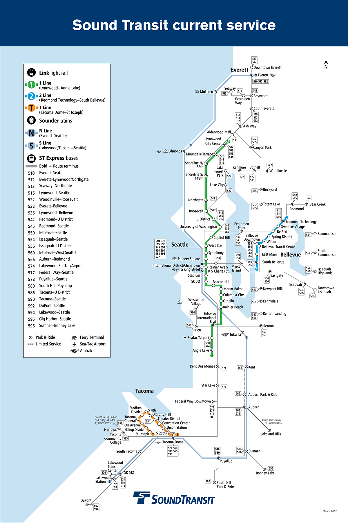Printable Seattle Light Rail Map Free Printable Map