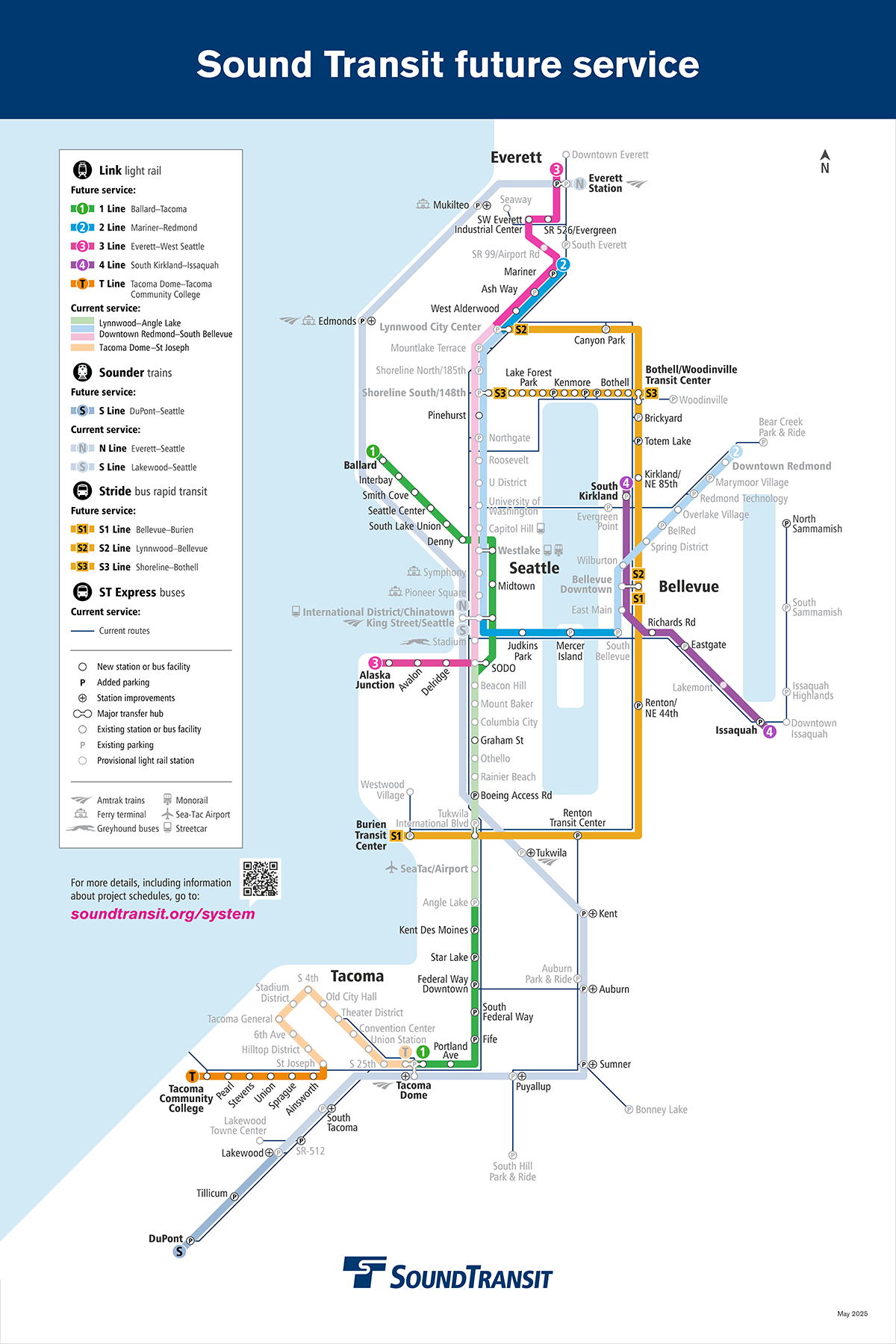 Printable Seattle Light Rail Map Printable Map