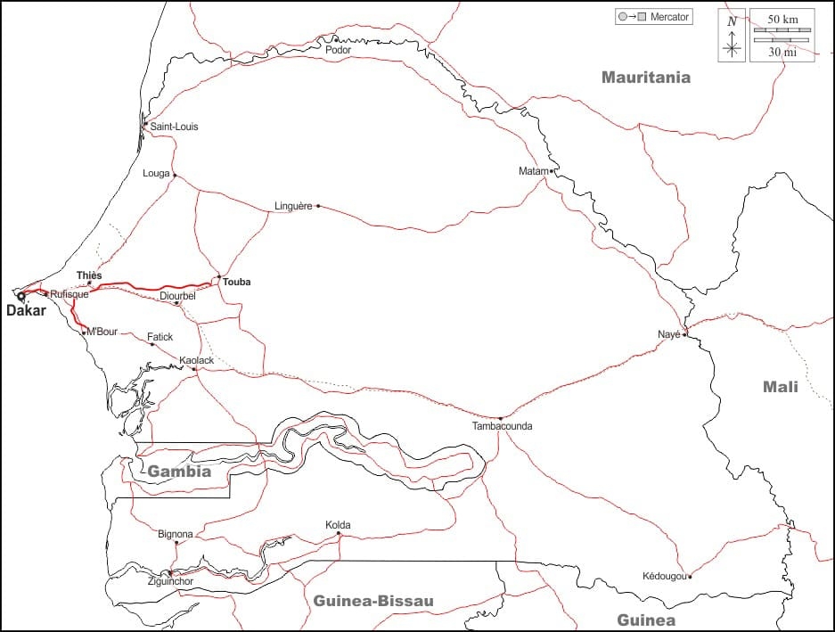Printable Senegal Political Map Free Download And Print For You 