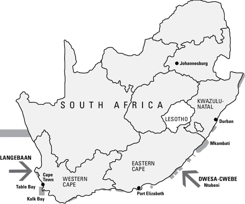 Printable South Africa Blank Map Free Download And Print For You