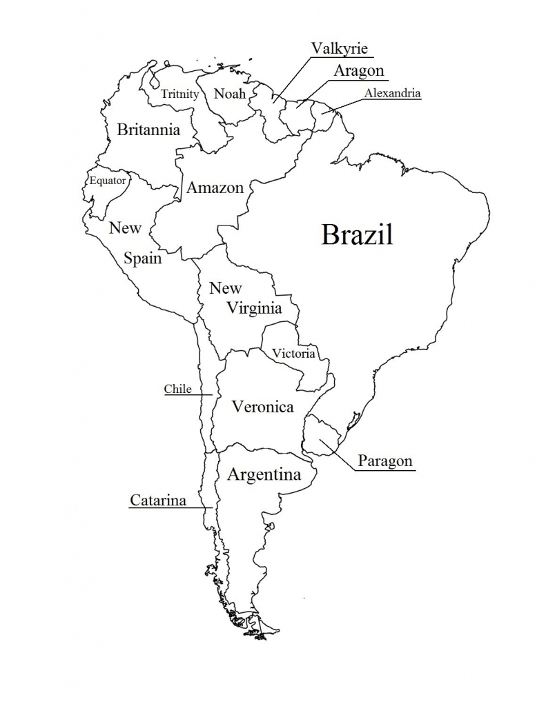 Printable South America Map Outline Printable US Maps