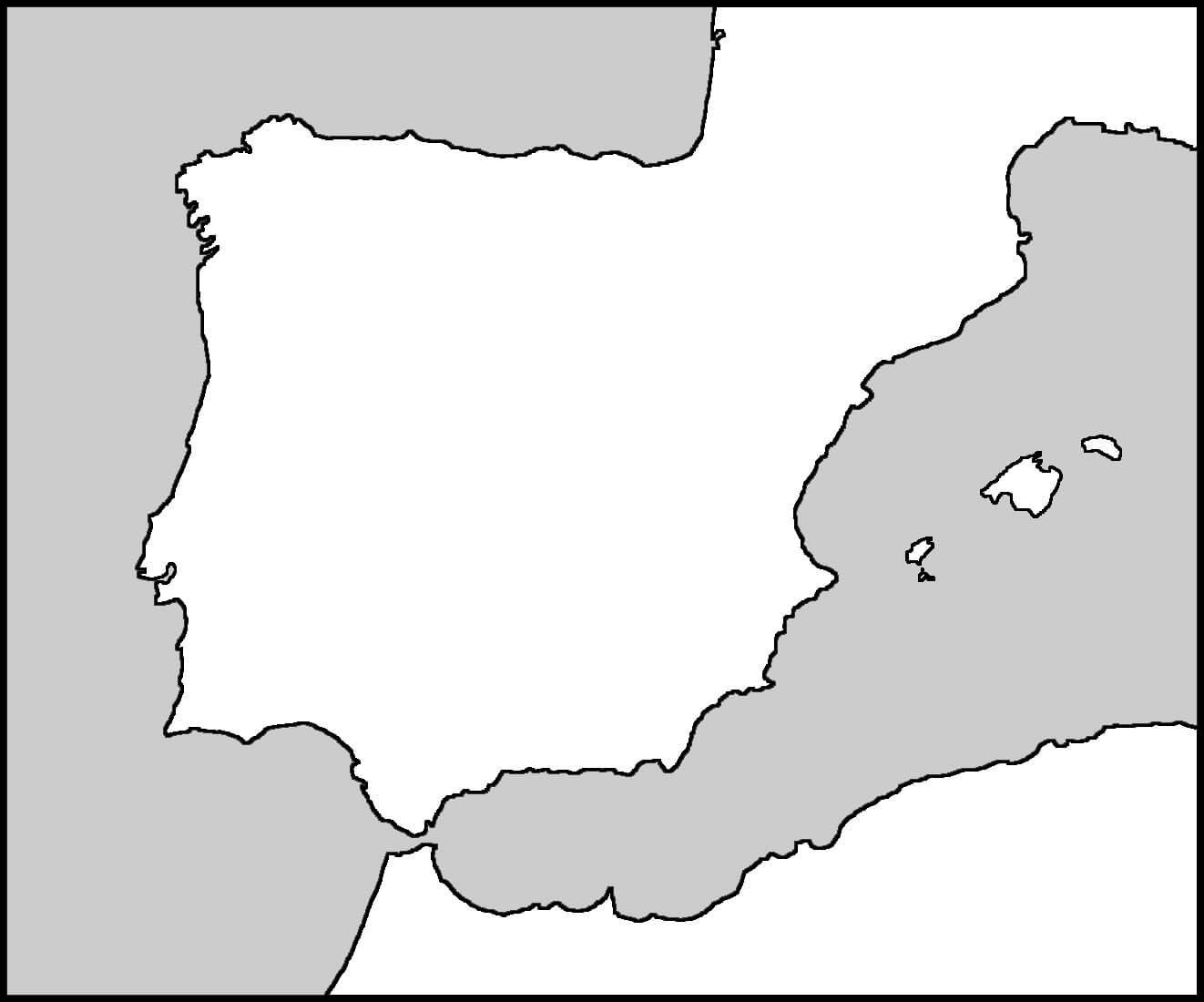 Printable Spain Map Blank Free Download And Print For You 