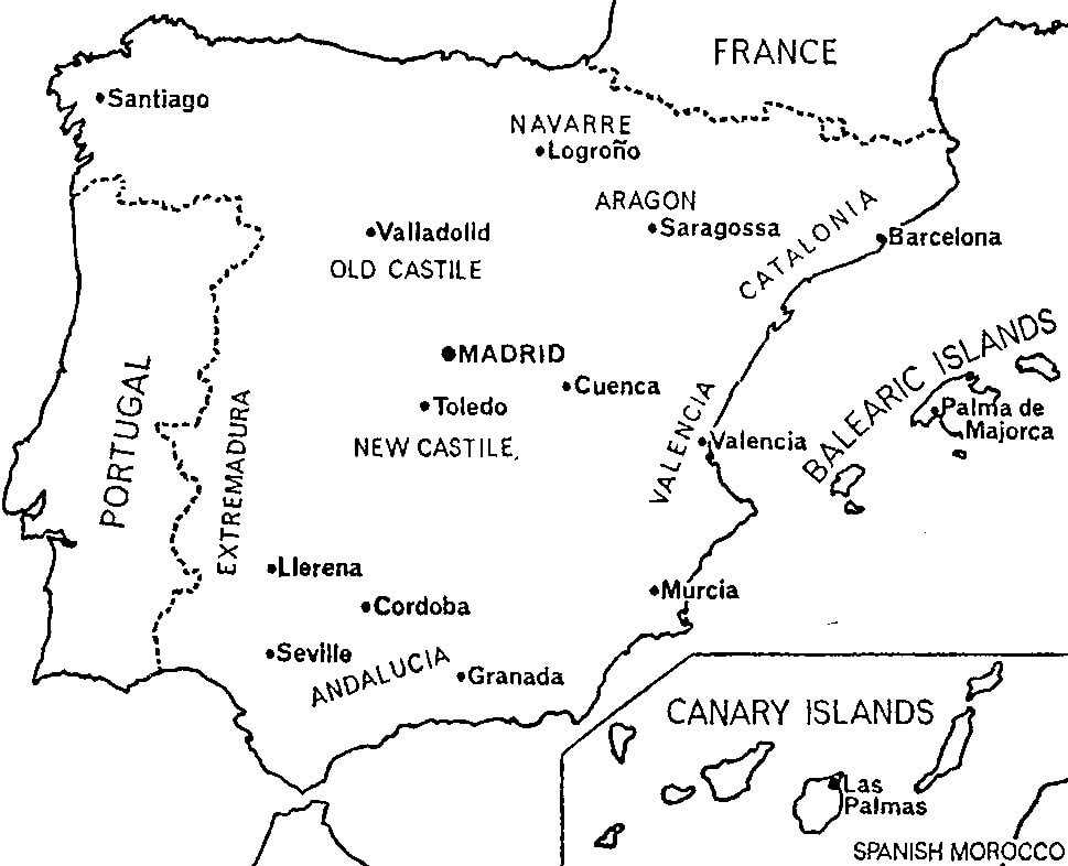 Printable Spain Map Clipart Free Download And Print For You 