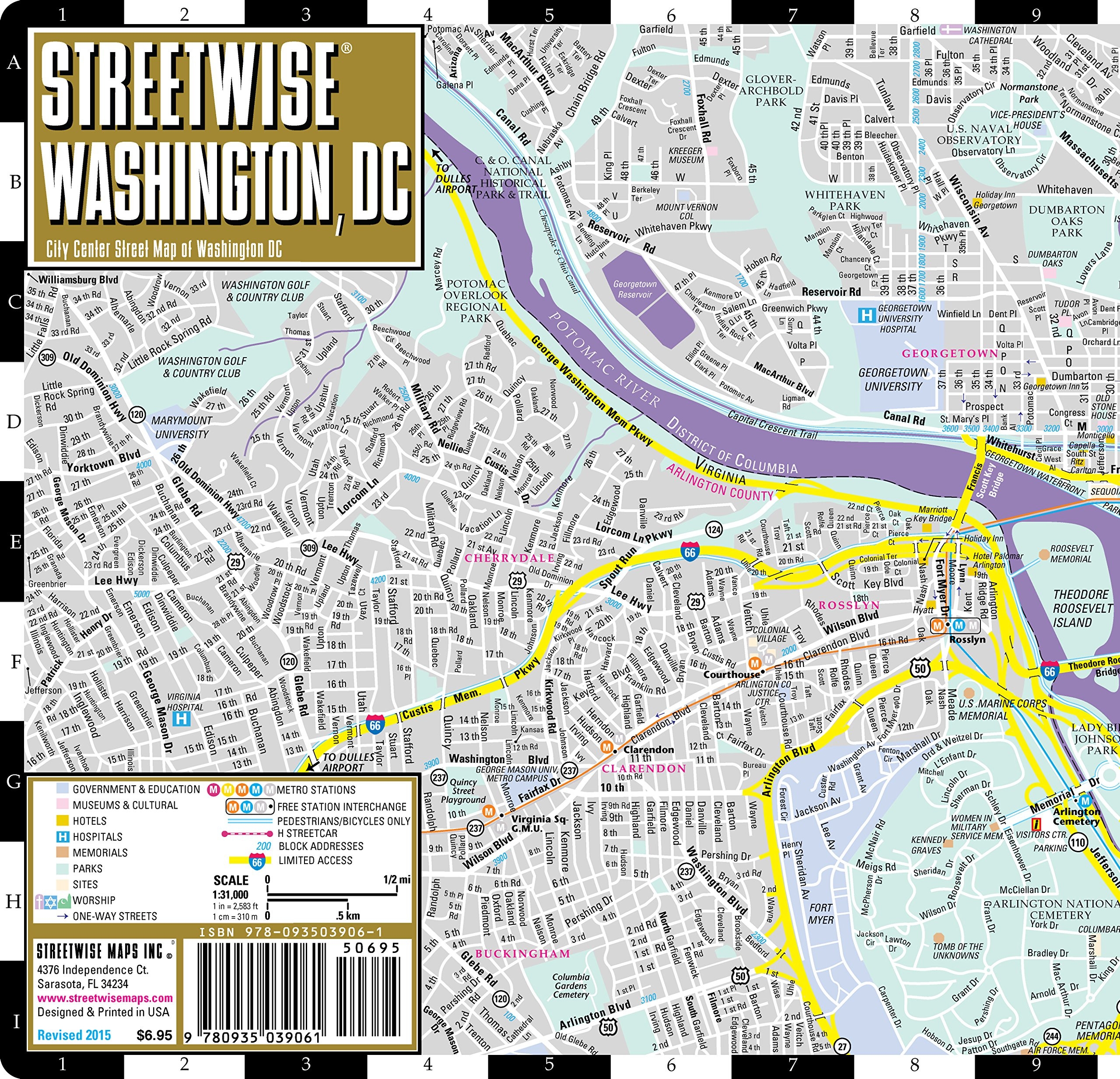 Printable Street Map Of Washington Dc