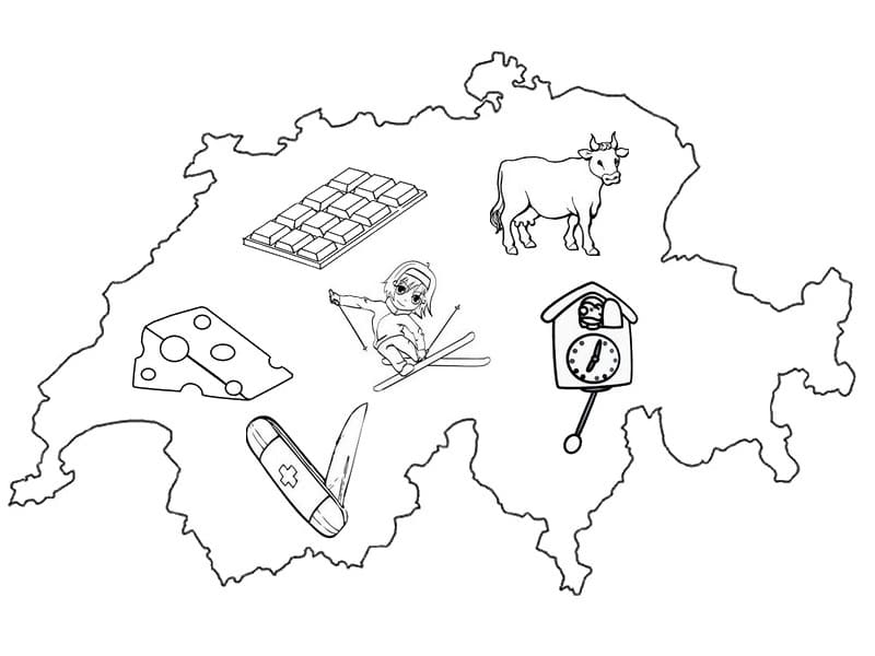 Printable Switzerland Map Coloring Page Download Print Or Color 