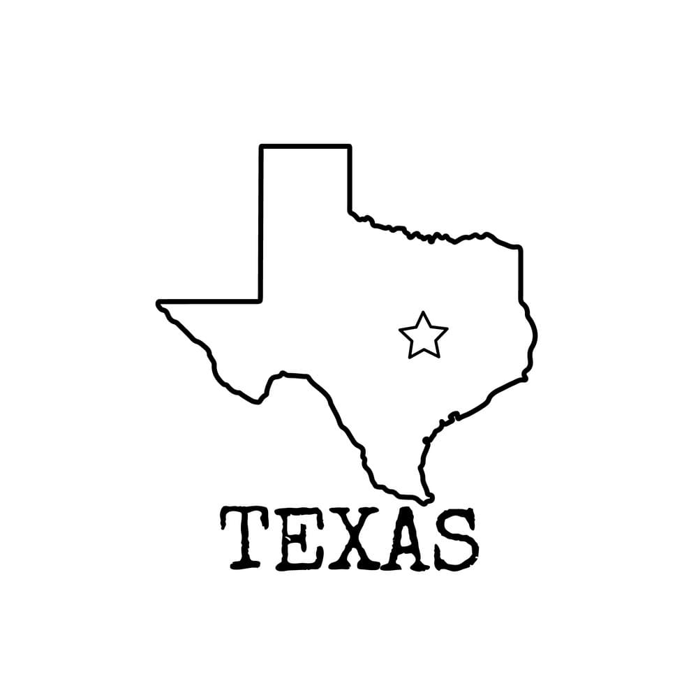 Printable Texas Map PrintableLib