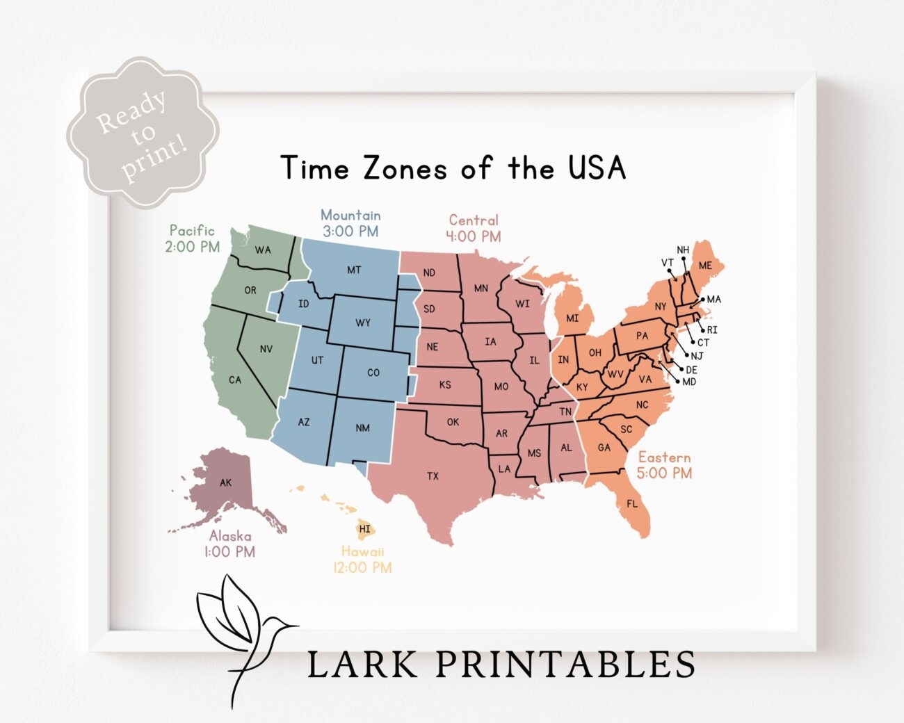 Printable Time Zone Map Usa Free Printable Maps