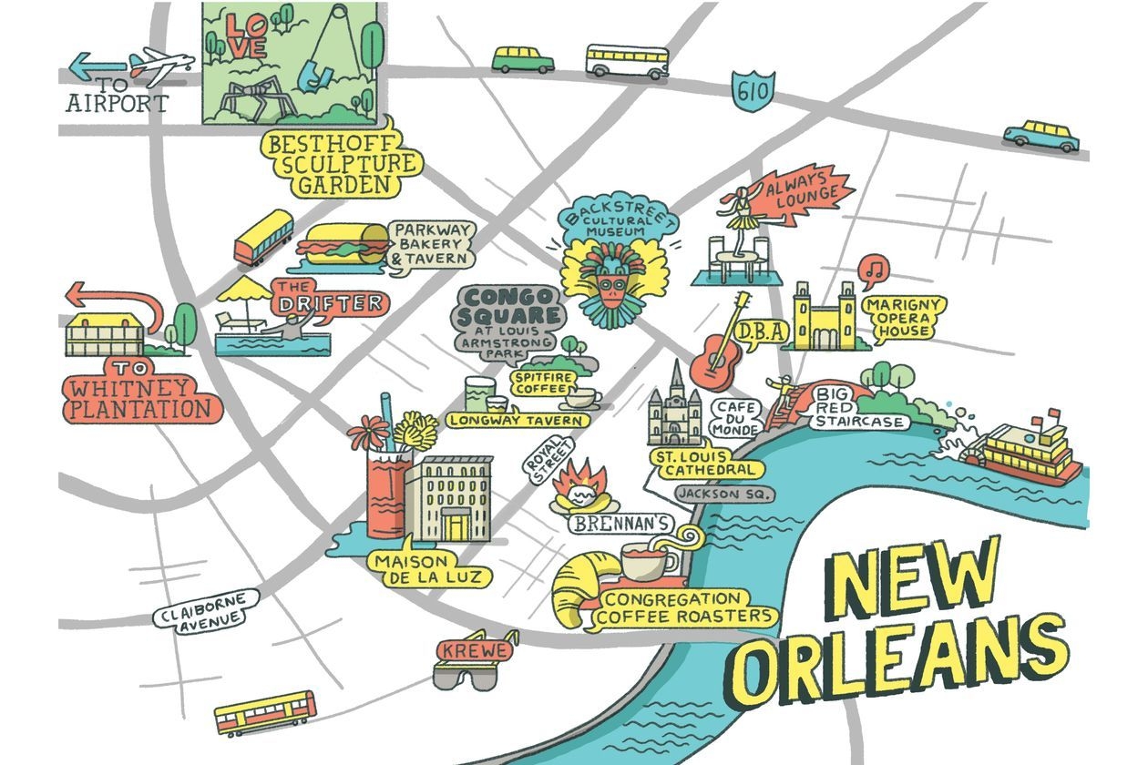 Printable Tourist Map Of New Orleans