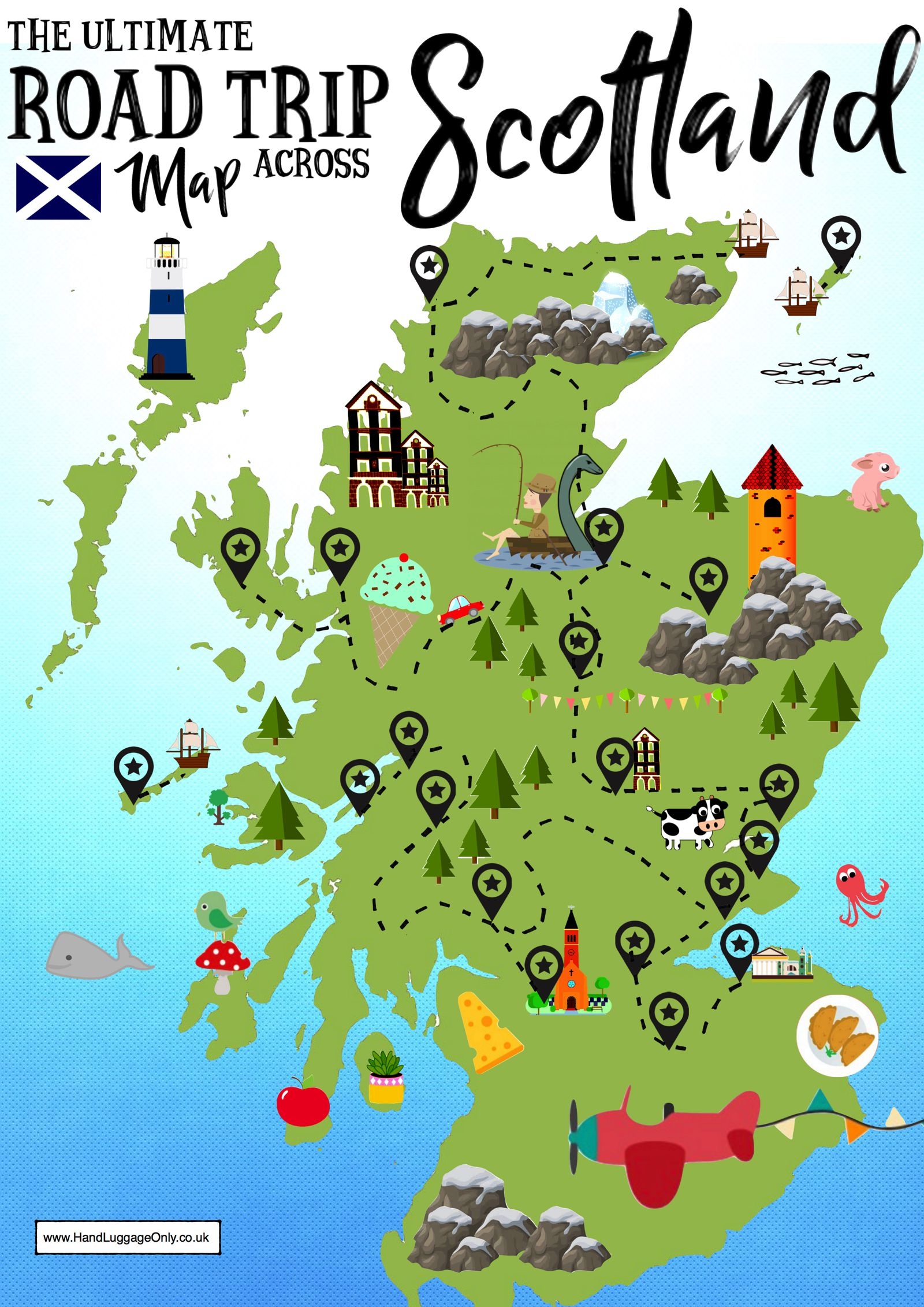 Printable Tourist Map Of Scotland