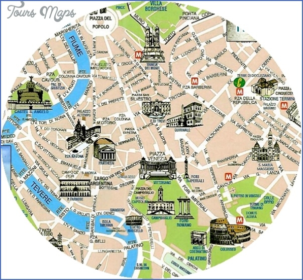 Printable Tourist Map Rome