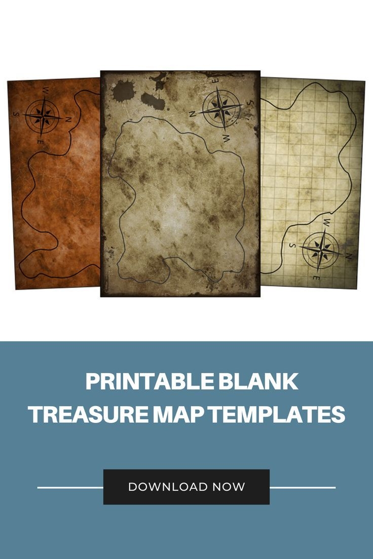 Printable Treasure Map Template Printable AT A GLANCE