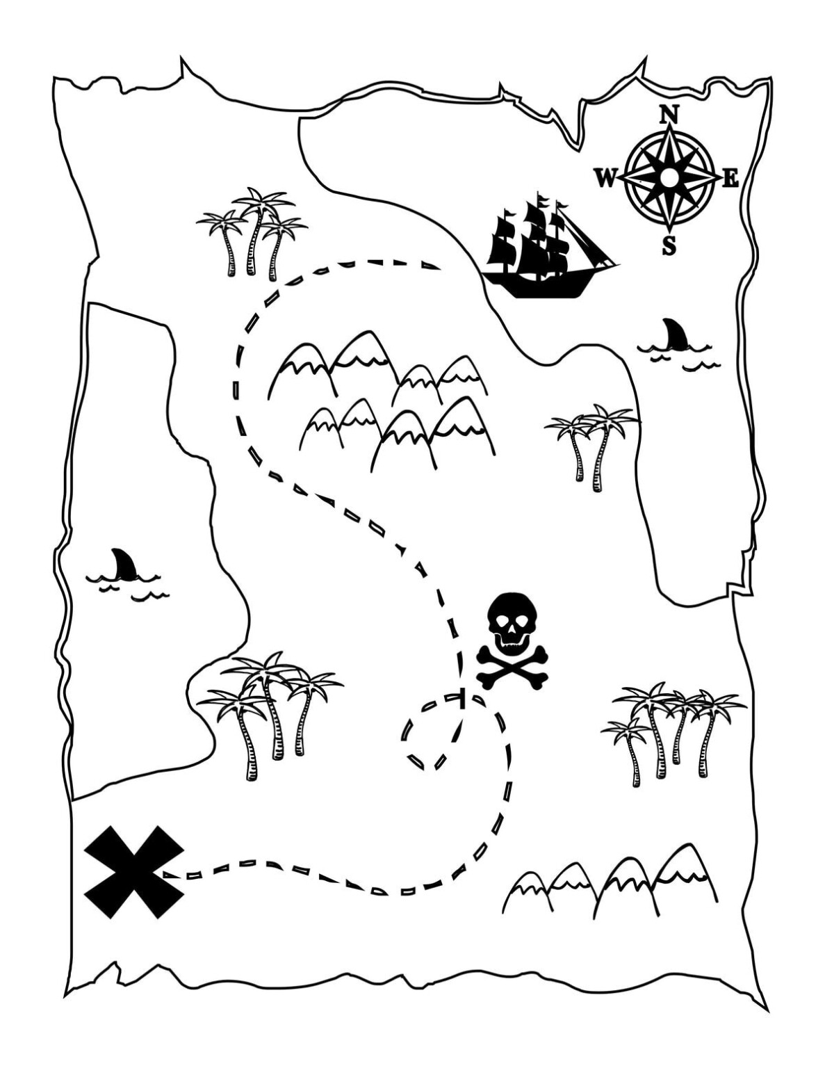 Printable Treasure Maps Pirates Printable Map