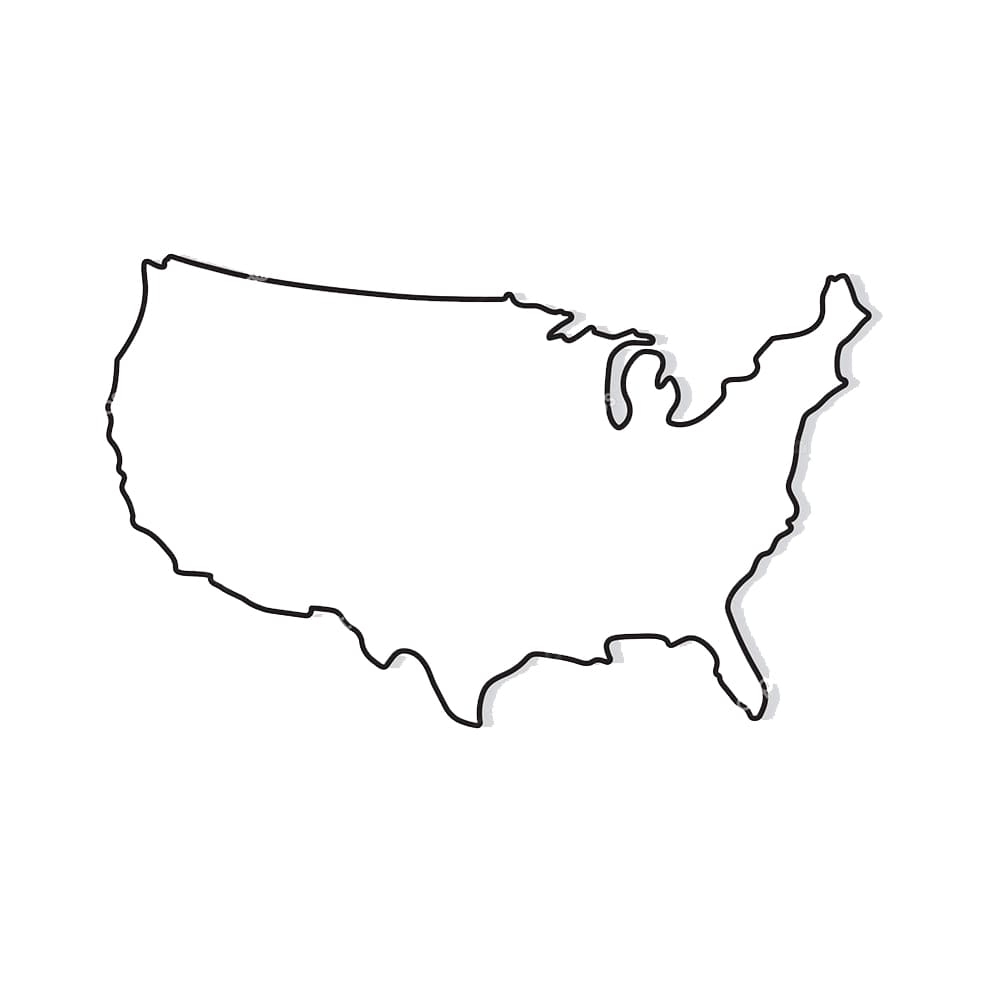 Printable United States Map PrintableLib