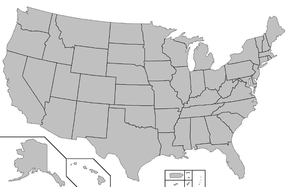 Printable United States Map With Names