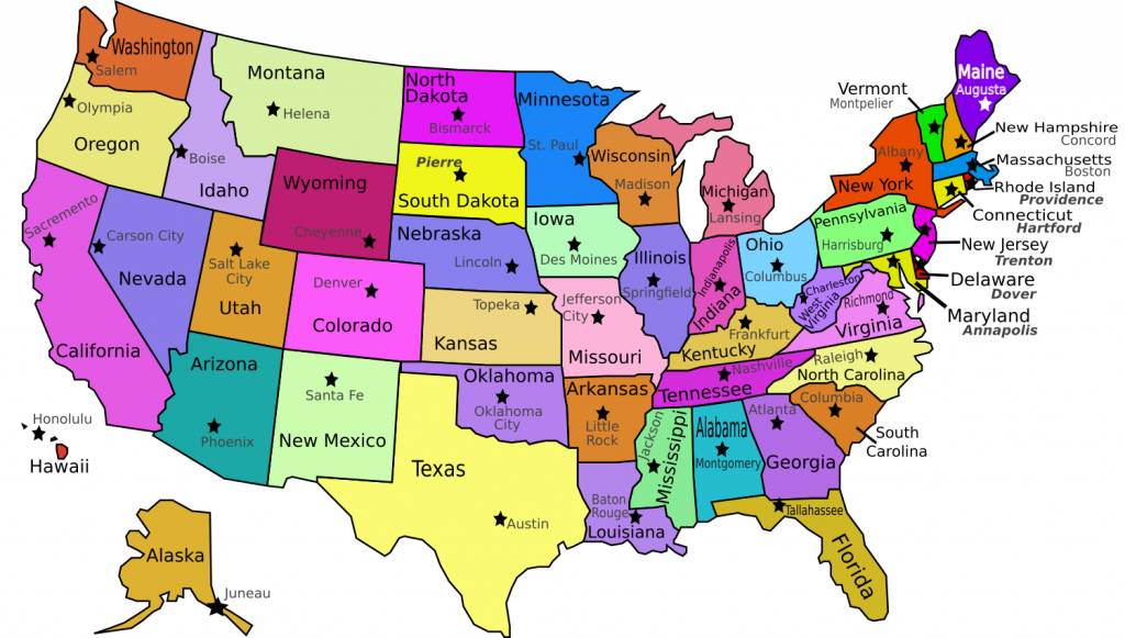 Printable United States Map With States Labeled Printable Us Map