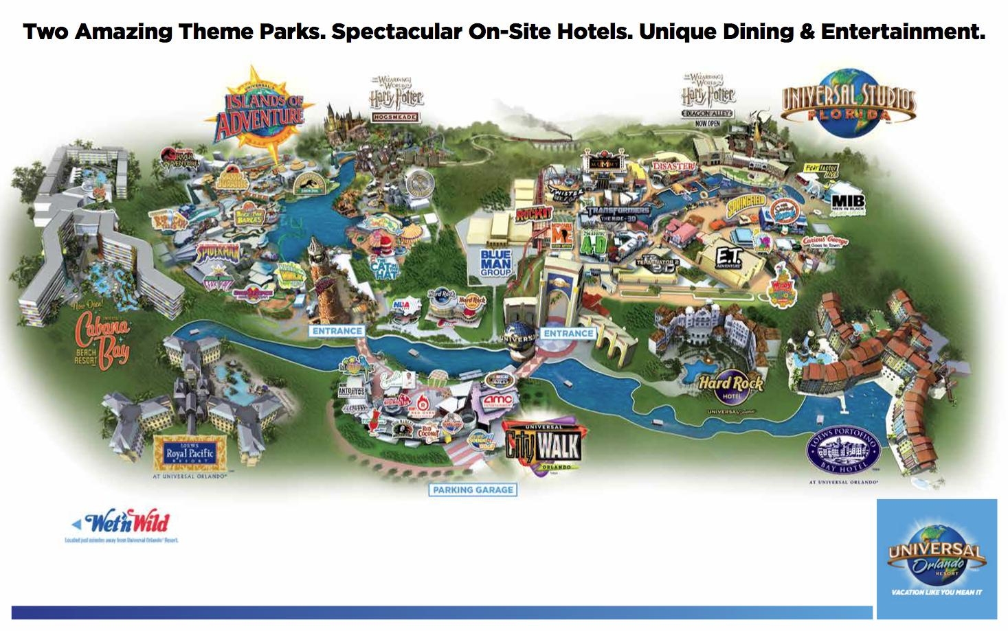 Printable Universal Studios Map
