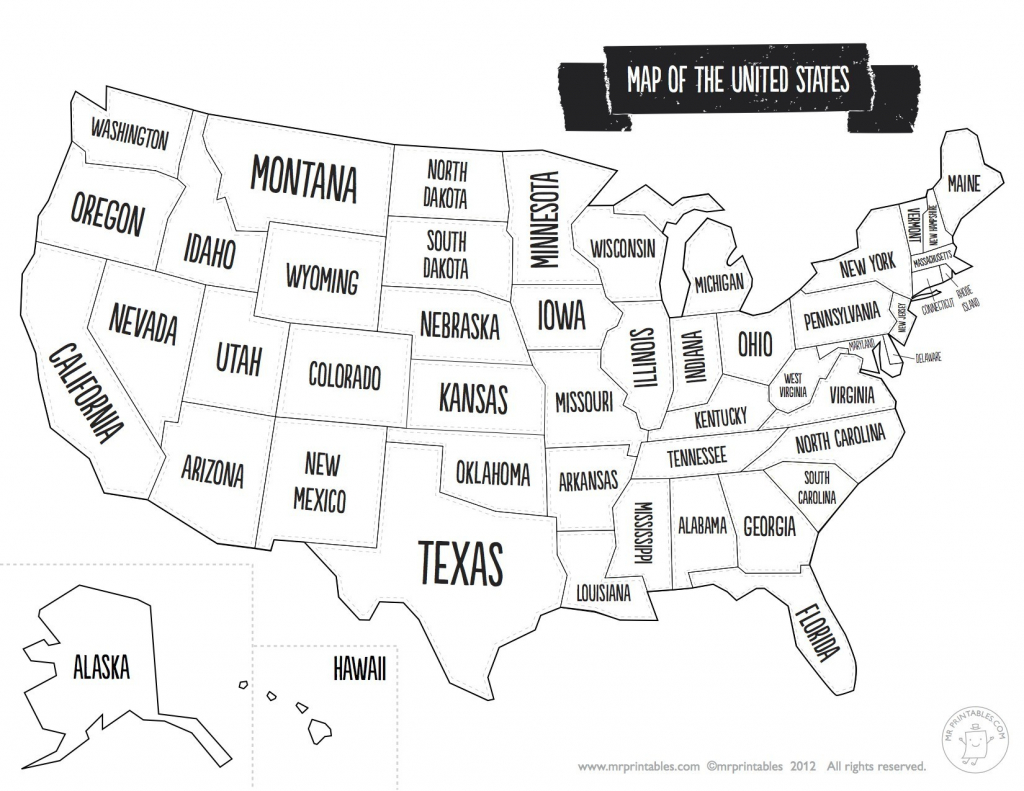Printable Usa Map With State Names Printable US Maps