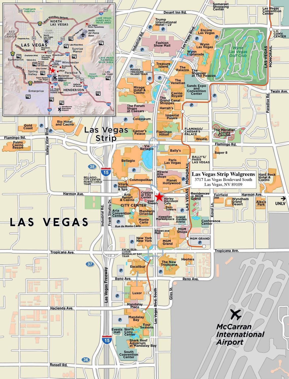 Printable Vegas Map