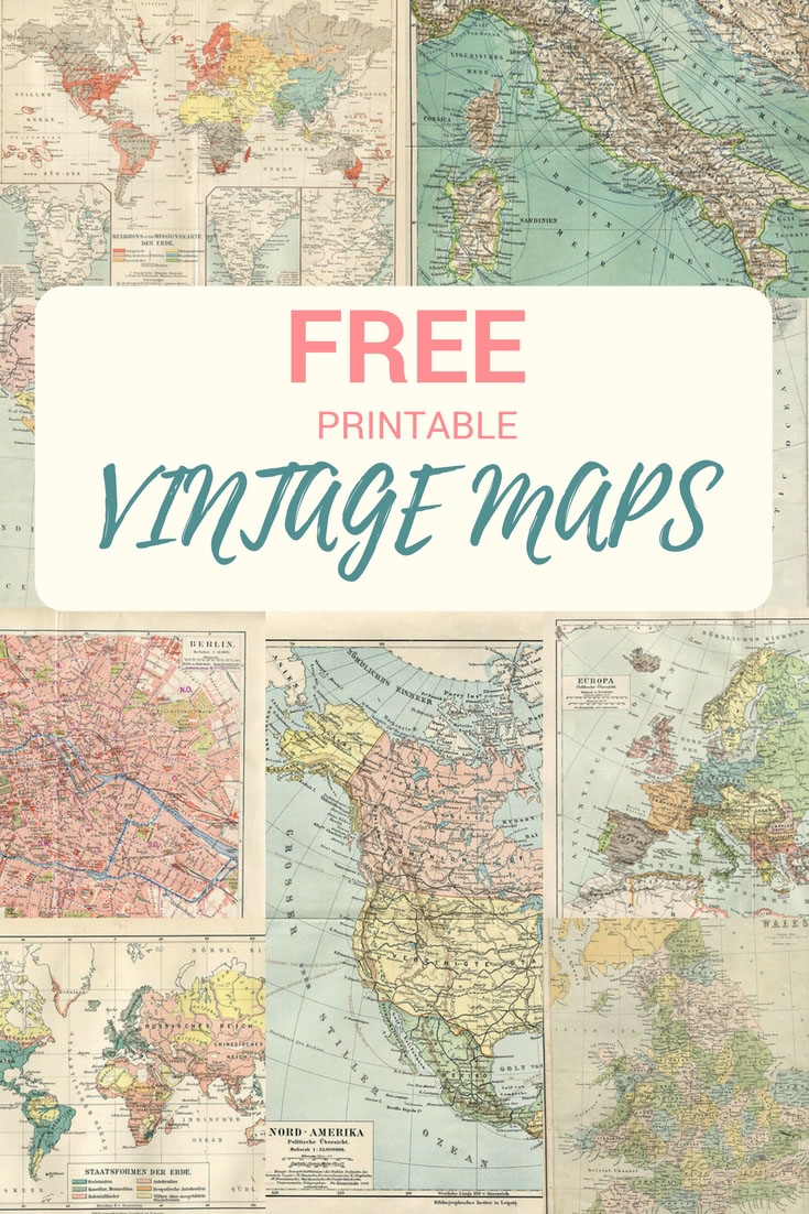 Printable Vintage Maps