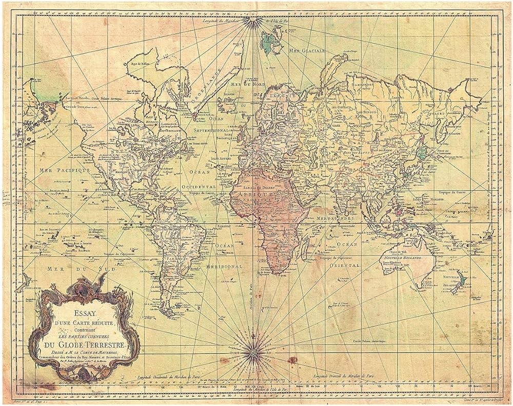 Printable Vintage Maps Printable Vintage World Maps