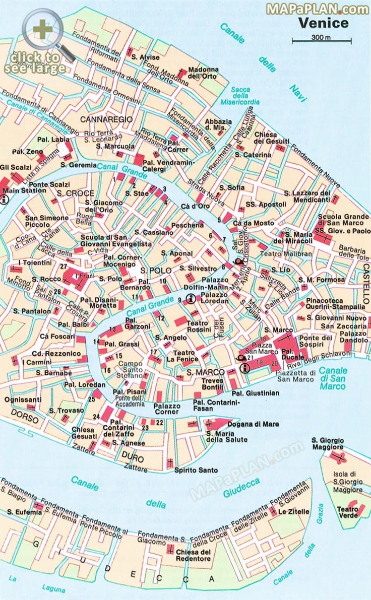 Printable Walking Map Of Venice