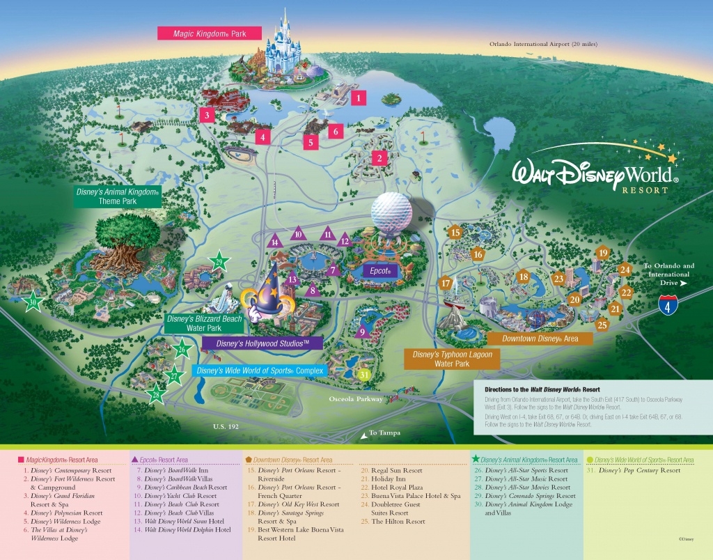 Printable Walt Disney World Theme Park Maps