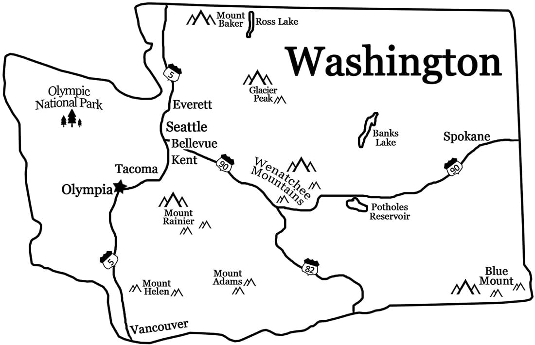 Printable Washington County Map Free Download And Print For You 