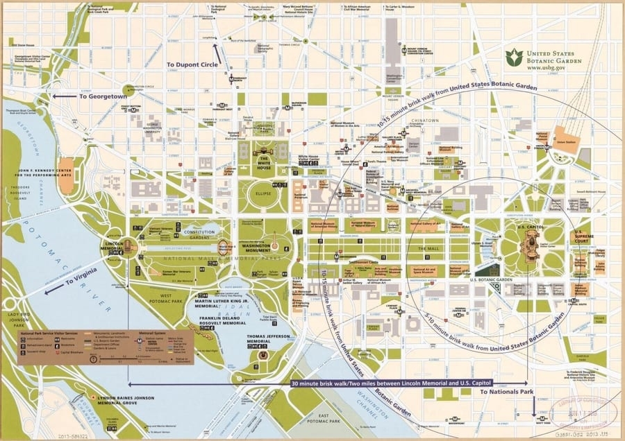 Printable Washington Dc Tourist Map Pdf