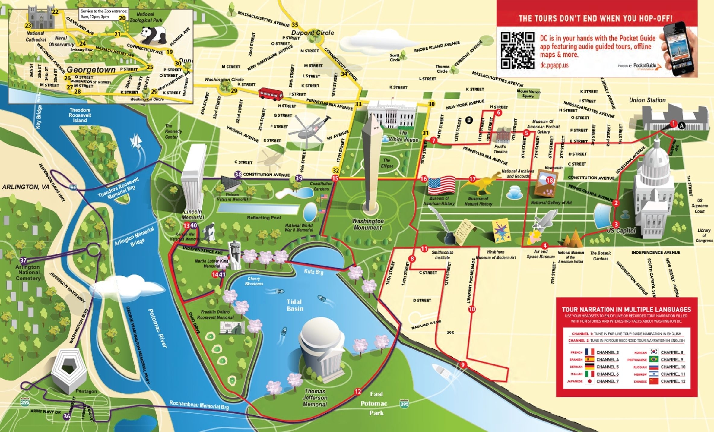 Printable Washington Dc Tourist Map Pdf