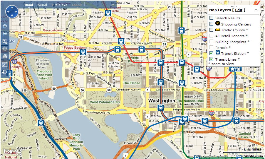 Printable Washington Metro Map