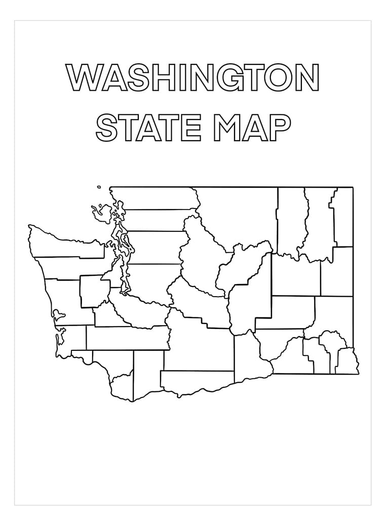Printable Washington State Counties Map Free Download And Print For You 