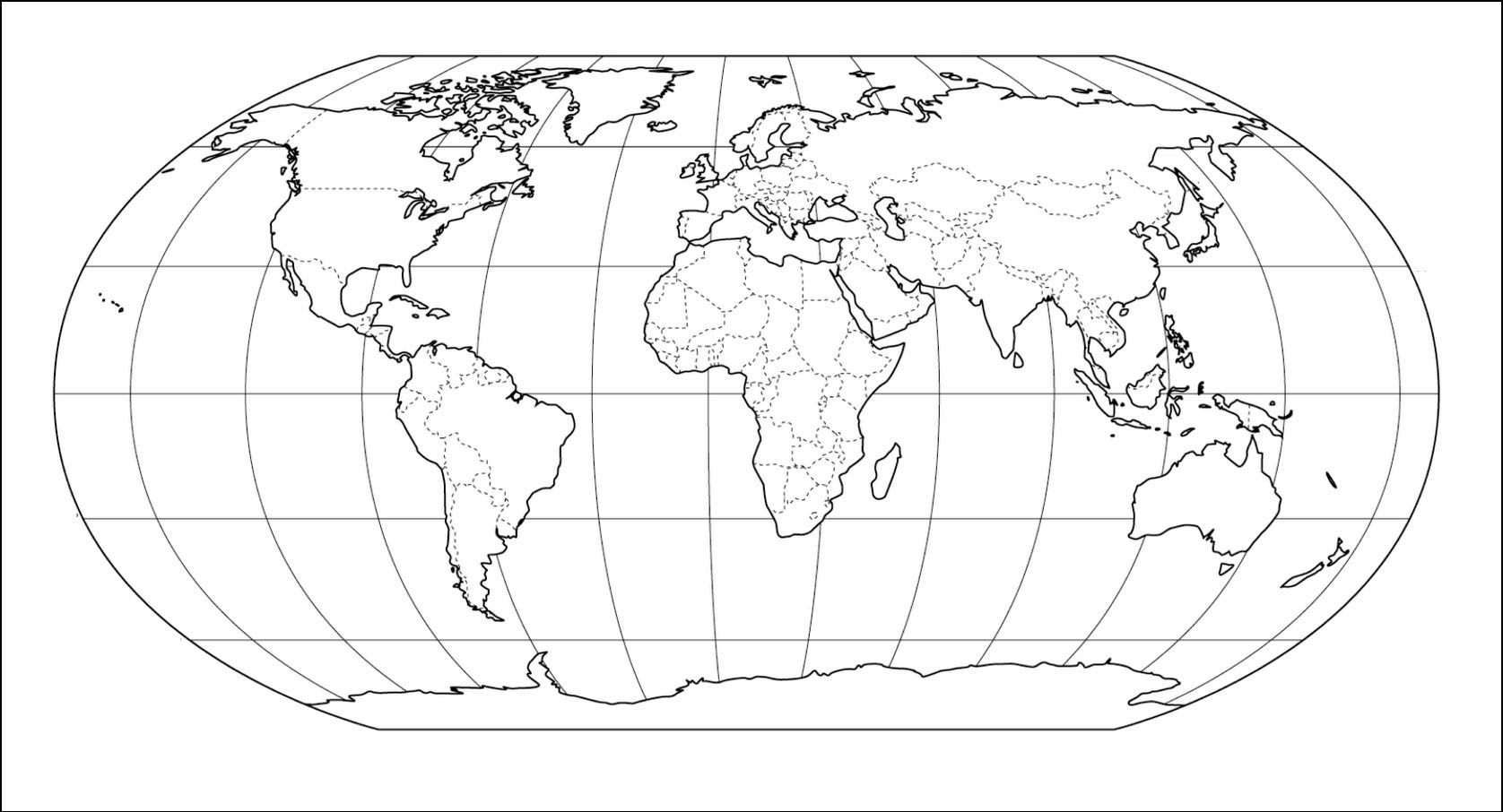 Printable World Map Blank 1 Free Download And Print For You 