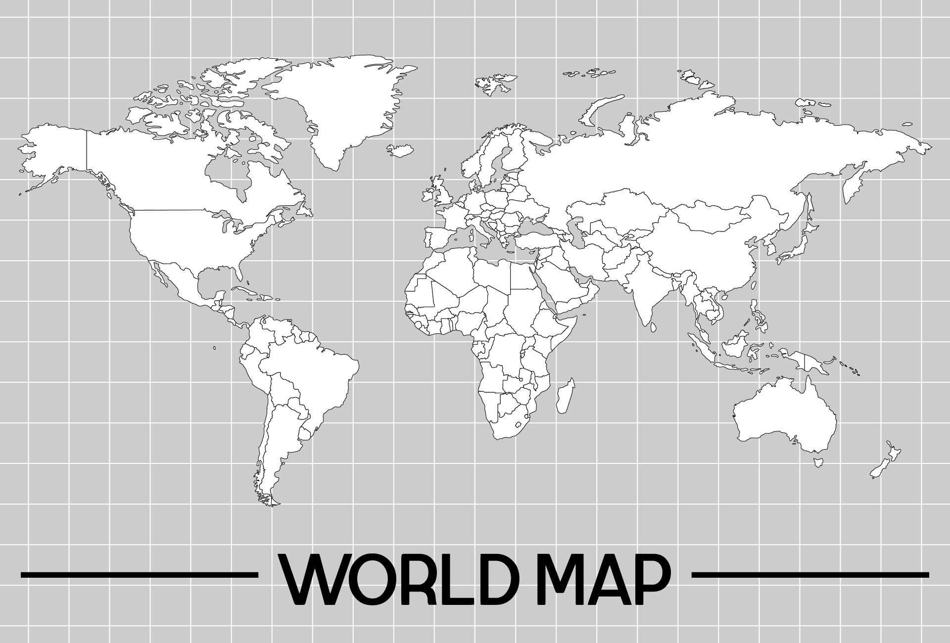 Printable World Map In Black And White Printable Templates