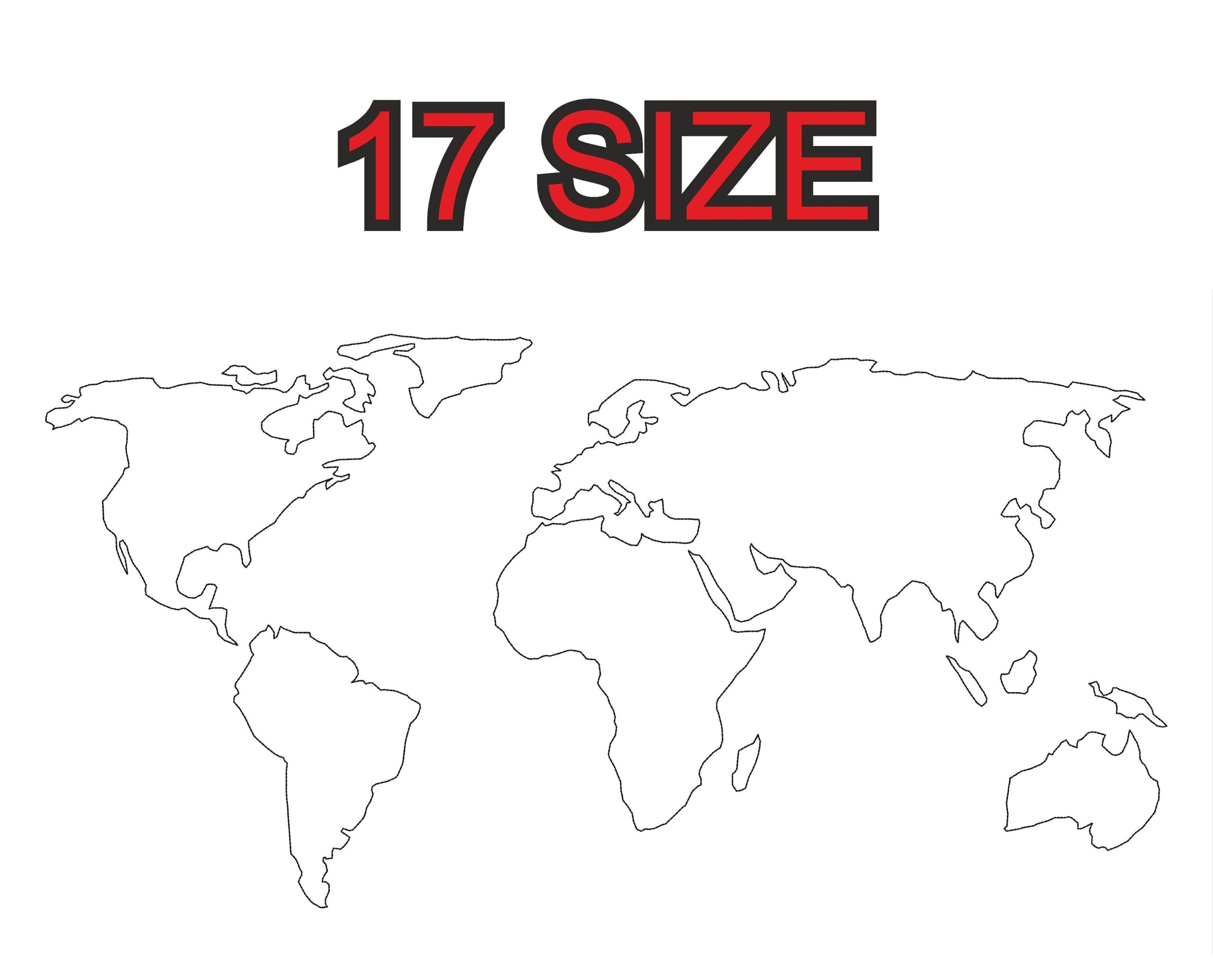 Printable World Map Outline