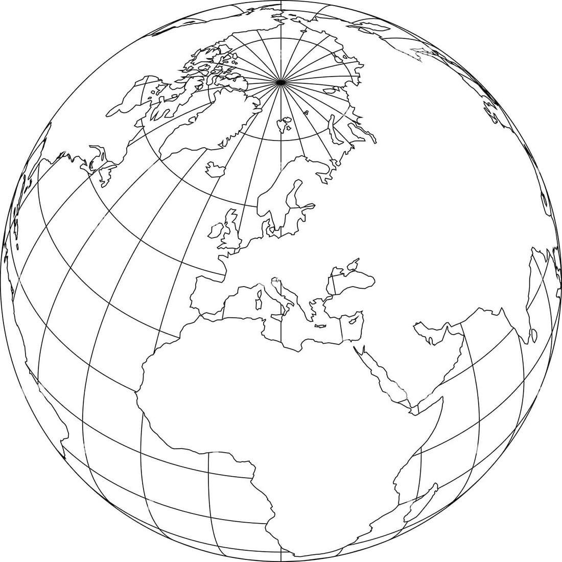 Printable World Map Outline Globe Free Download And Print For You 