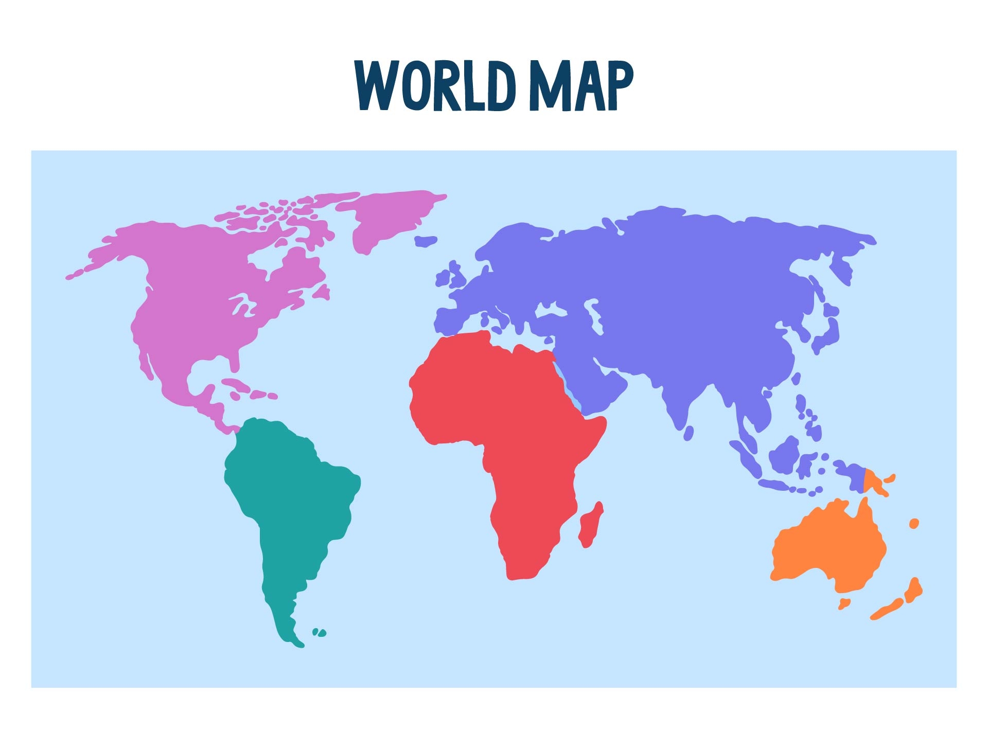 Printable World Map With Countries