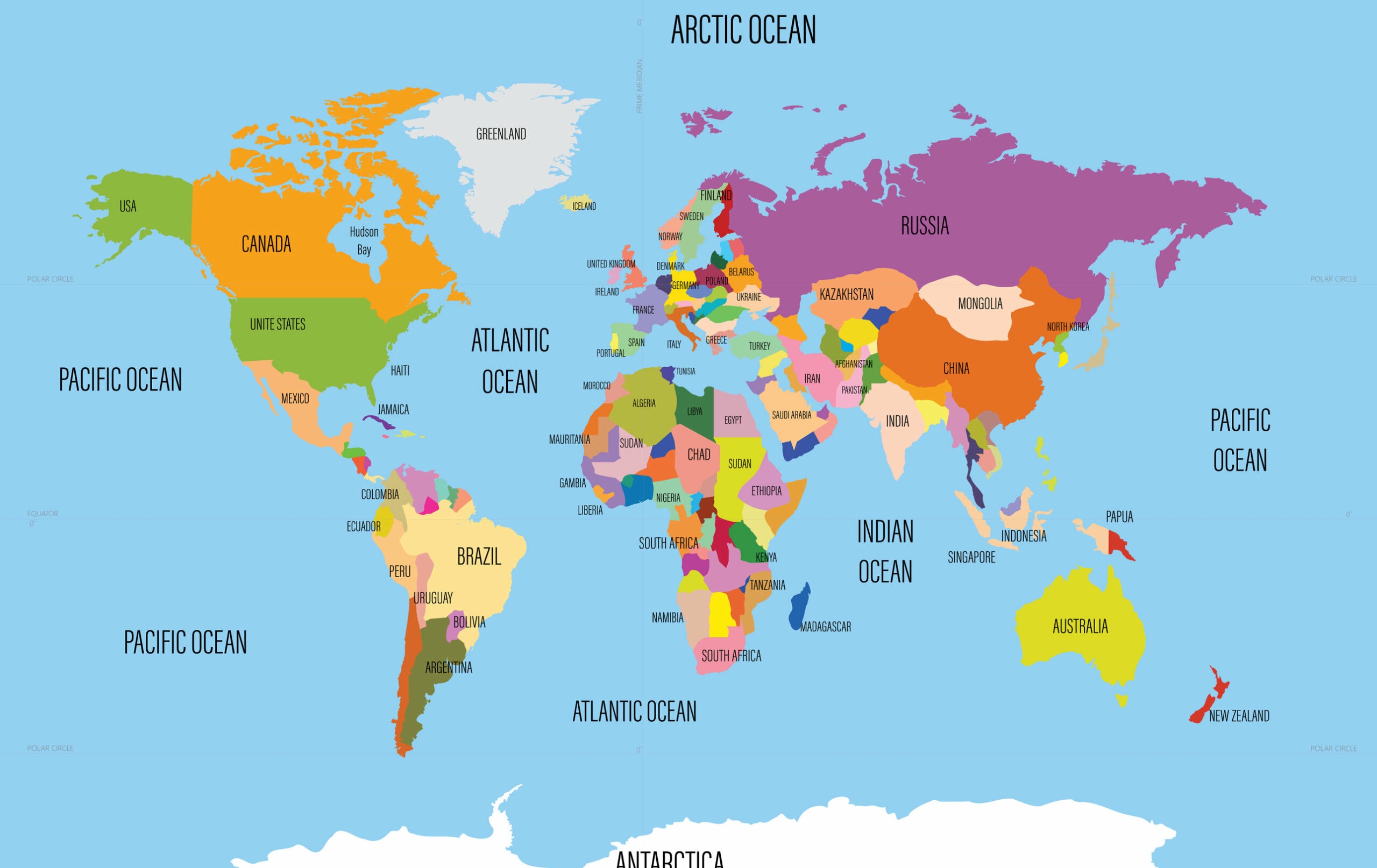 Printable World Map With Countries Printable Free Templates